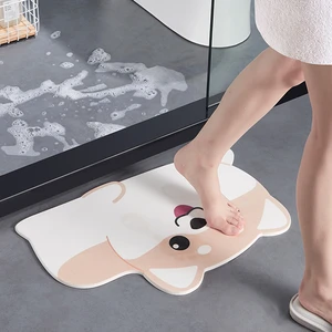 Non-Slip Bath Mats Diatomite Shower Bathroom Carpets Super Absorbent Rugs Doormat Carpet  Wash Basin Bathtub For Home Decor Mat