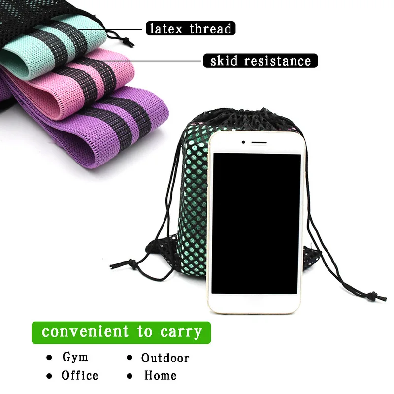 Ткачество эластичная лента фитнес женский хип тяговое сопротивление мужской