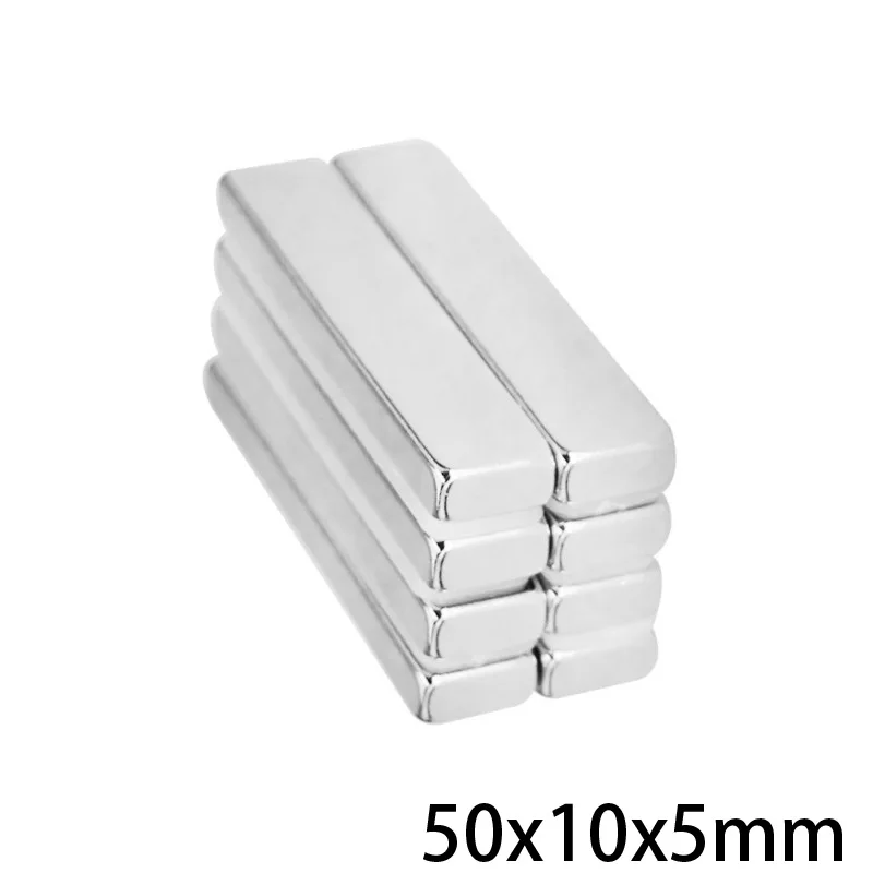 

2/5/10/20/30/50PCS 50x10x5 Strong Sheet Rare Earth Magnet Rectangular Neodymium Magnets 50x10x5mm N35 Block Magnet 50*10*5