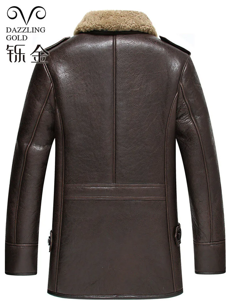 Мужское пальто из 100% натуральной кожи мужская куртка овчины для мужчин модное