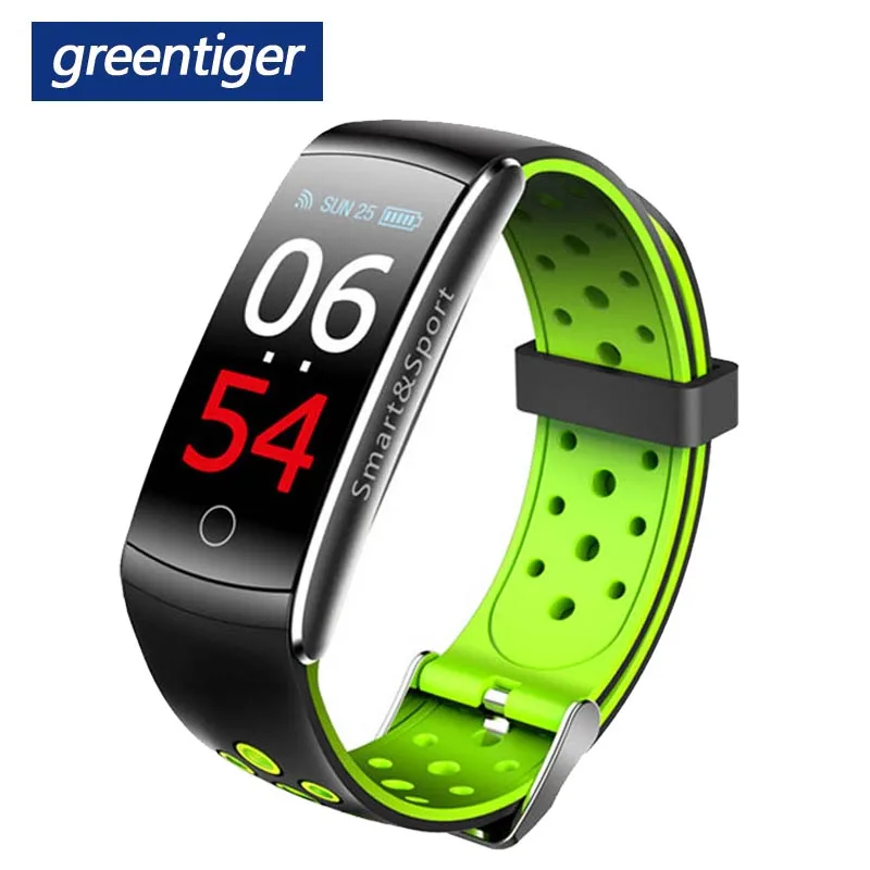 Greentiger Q8S смарт-браслет пульсометр фитнес-трекер умный Браслет кровяное давление спортивный смарт-браслет VS QS100