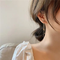 fashion jewelry earrings korean style ladies sweet long tassel star moon women earrings trendy crystal pendant jewelry