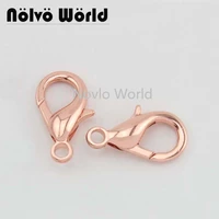 50 200pcs 8 colors 23x13 mm rose gold small lobster clasp fitings connector hardware bags chain small hanger