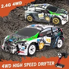 Wltoys K989 30 кмч Радиоуправляемый автомобиль Высокая скорость Радиоуправление 128 2,4G 4WD матовый ралли Радиоуправляемый гусеничный автомобиль RTR игрушечный автомобиль Детский подарок на день рождения