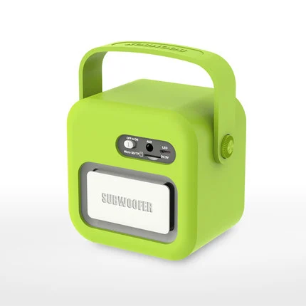 green ES-F693 3 в 1 с Bluetooth динамик/FM радио/MP3 плеер ЖК-экран перезаряжаемый аккумулятор дистанционное управление портативный Настольный плеер - Цвет: green