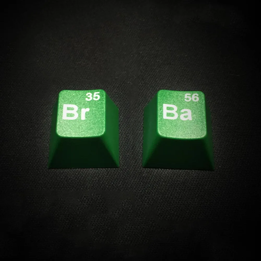 2 шт. с принтом во все тяжкие Br Ba дизайн зеленый ключ Кепки s для Cherry Mx