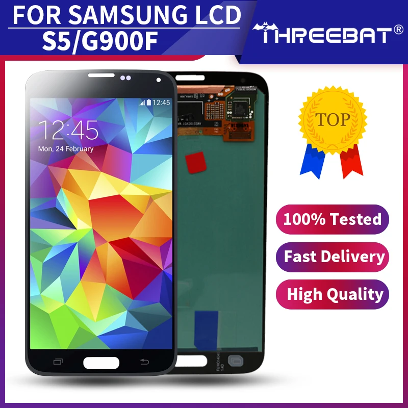 5 1 ''активно матричные осид для Samsung Galaxy S5 i9600 G900 G900F G900M G900H SM ЖК дисплей