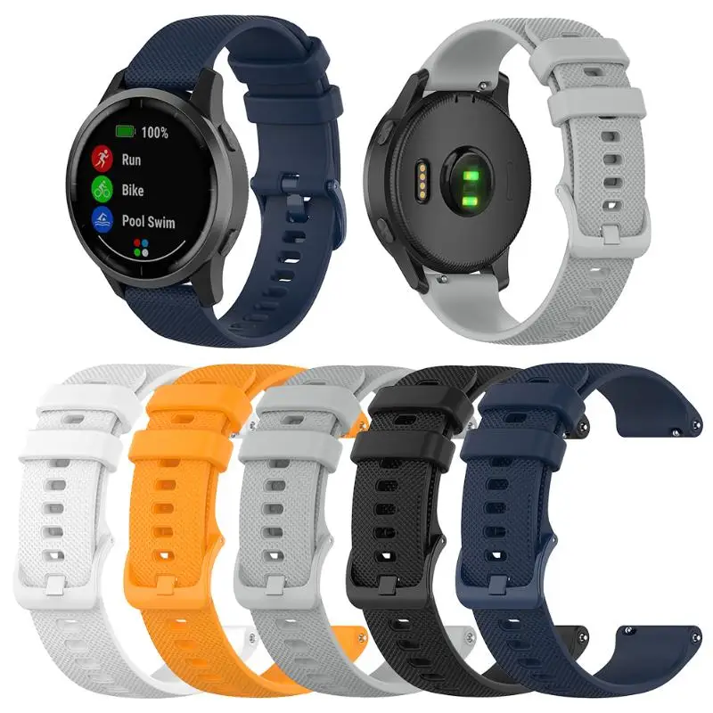 

Ремешок силиконовый для смарт-часов Vivoactive 4, сменный Браслет для Garmin Vivoactive 4, 22 мм, аксессуары