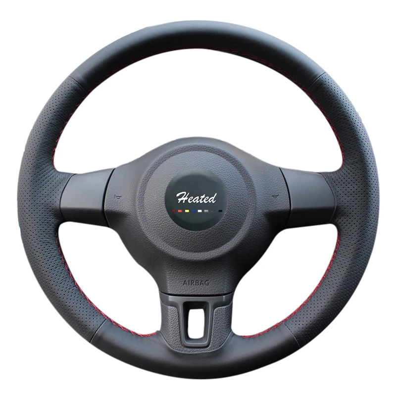 

Кожаный чехол из микрофибры для Golf 6 Mk6 VW Polo MK5 2010-2013, чехол на руль