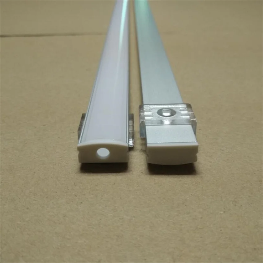 

Free Shipping Most Popular Selling Item Aluminum Slim Channel with Milky White or Transparent Cover and End Caps and Clips