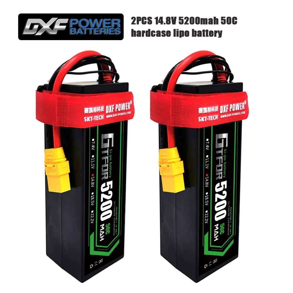 GTFDR lipo аккумулятор 4S 14 8 v 5200mAh 50C Max100C hardcase для 1/8 1/10 автомобиля вертолета лодки