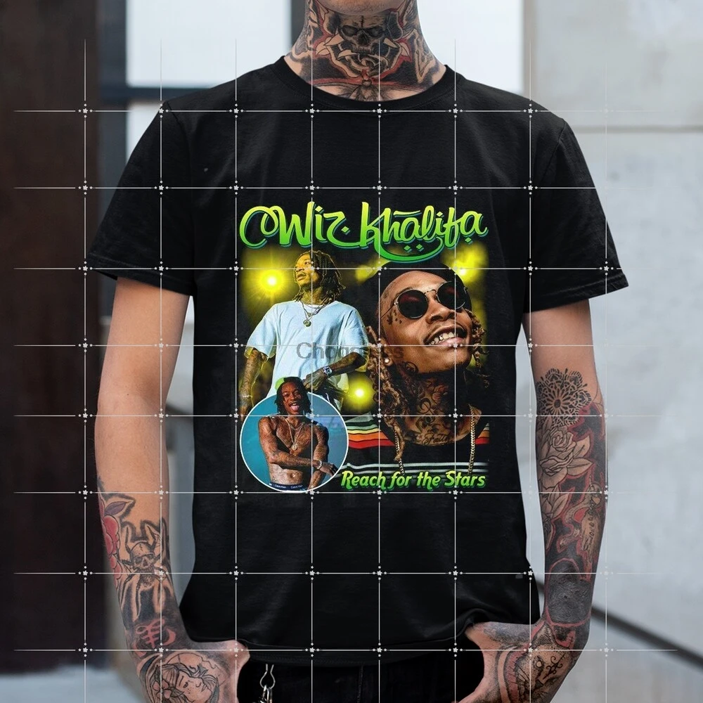 Wiz Khalifa рубашка для мужчин и женщин Винтажная унисекс Футболка рэпер певец