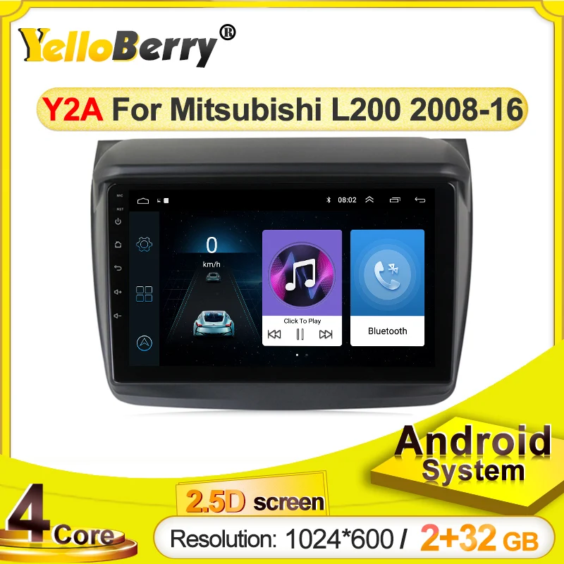 Автомобильный мультимедийный плеер 4 ядра android gps навигация для Mitsubishi PAJERO Sport 2 L200