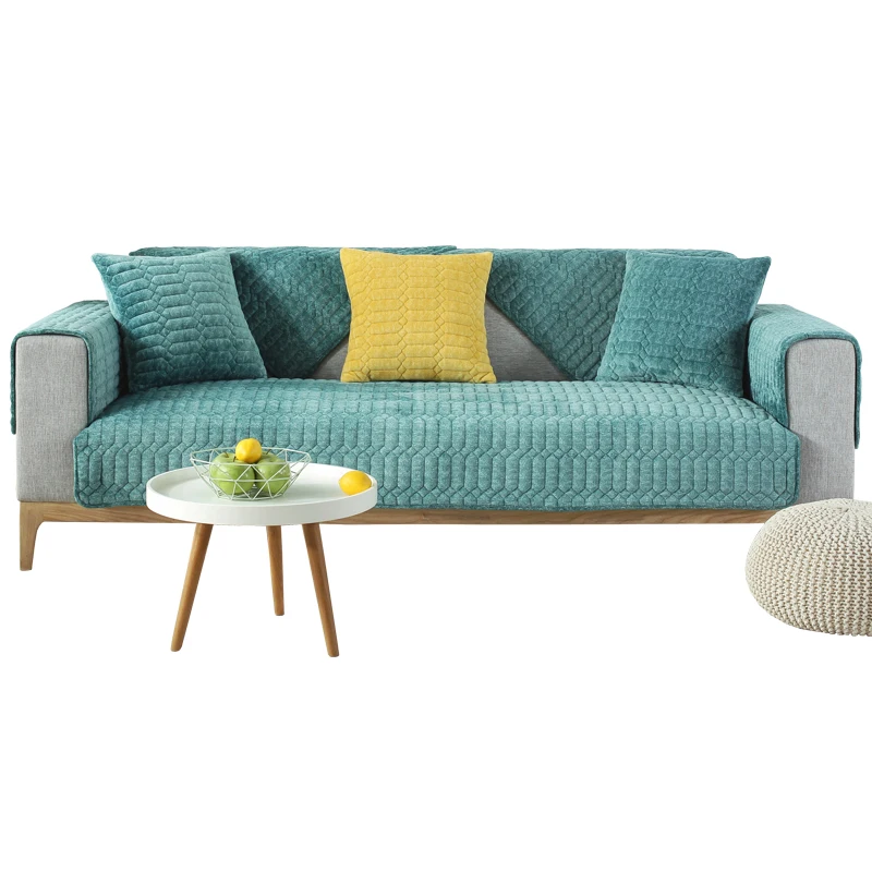 Зимняя плюшевая подушка для дивана ткань из скандинавского плюша зимний чехол