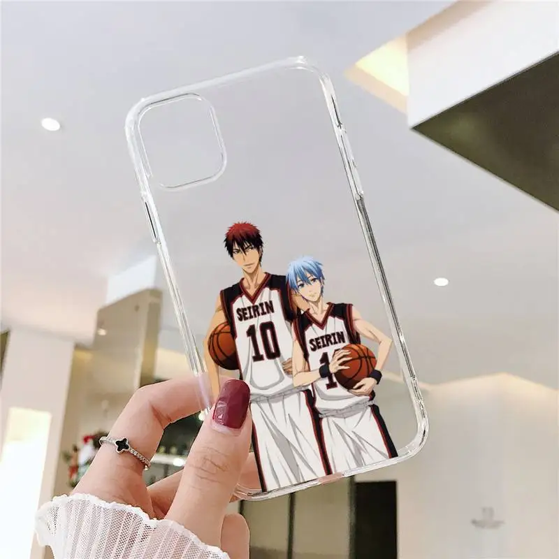 

Kuroko No Basket Anime Phone Case Transparent soft For iphone 5 5s 5c se 6 6s 7 8 11 12 plus mini x xs xr pro max