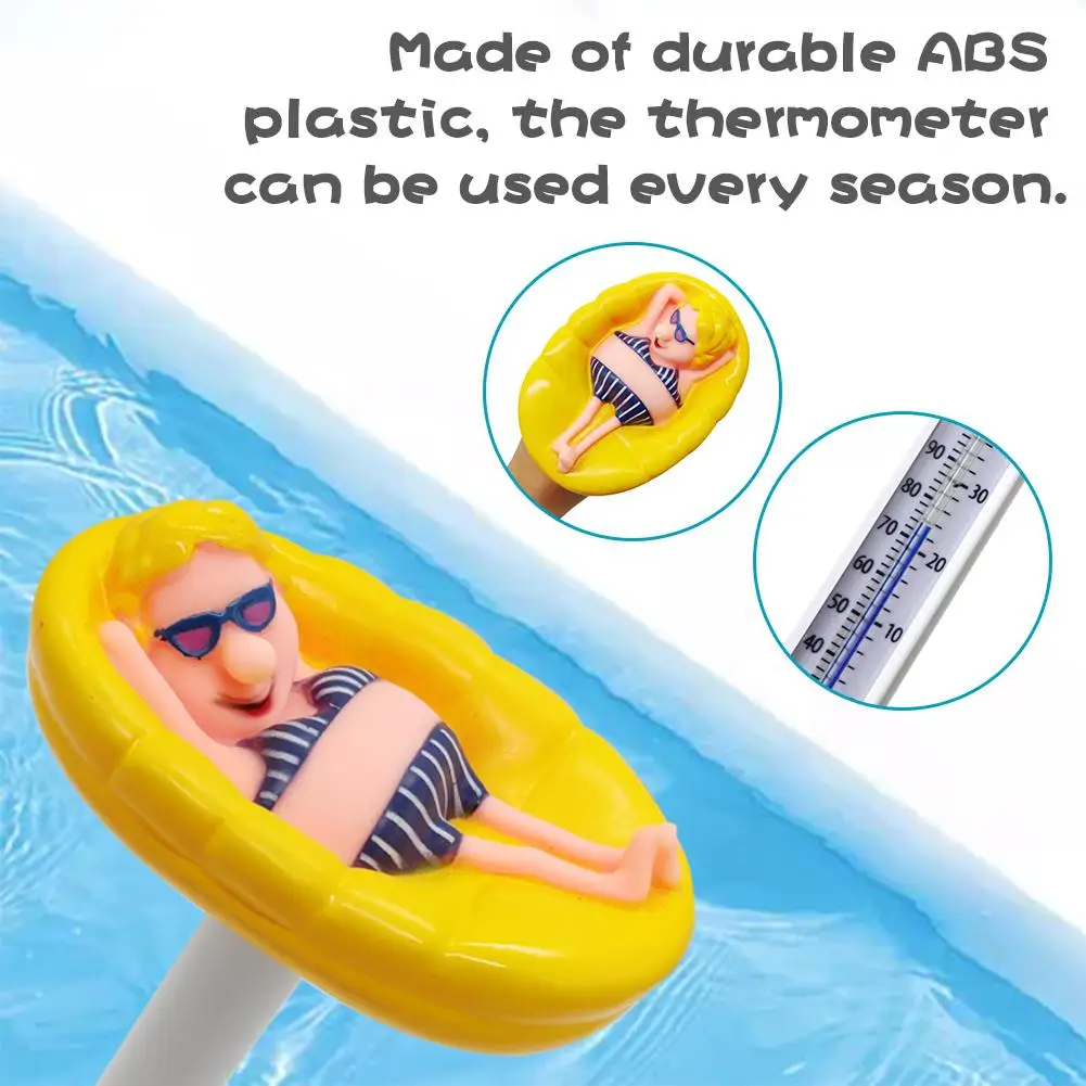 

Floating Pool Thermometer Cute-shaped Thermometer For Outdoor And Indoor Swimming Pools