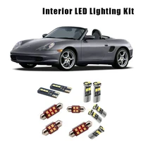 for 1996 2004 porsche boxster 986 12pcs white canbus error free led interior dome map light package kit trunk license plate lamp