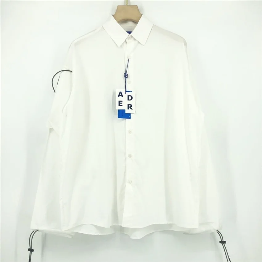 

Long Sleeve Irregular Drawstring Ader Error Shirts Men Women White Black Adererror Shirts