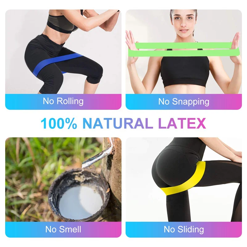 Эластичные ленты для занятий йогой наборы оборудование начинающих 0 3 1 мм мини