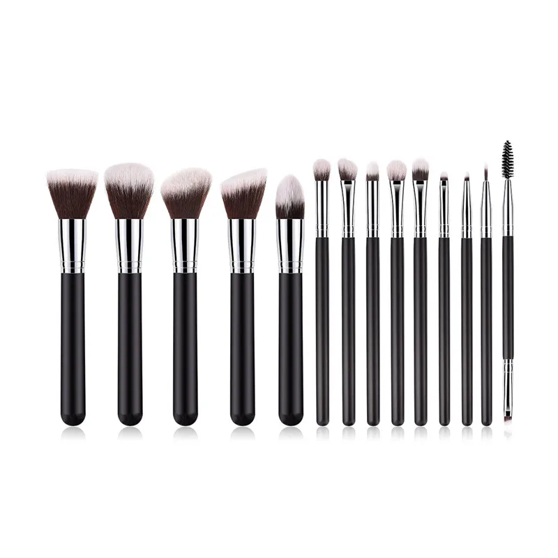 

14pcs Makeup Brush Set Concealer Foundation Blush Powder Blending Cosmetic Make Up Brushes Eyeshadow Highlighter Brush T14002