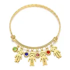 Браслет из нержавеющей стали с гравировкой имени ребенка, 2021