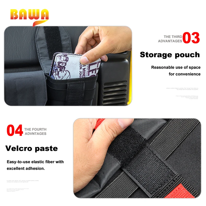 

BAWA Stowing Tidying Universial Storage Bag for Jeep Wrangler TJ JK JL 1997+ Car Organizer Trunk