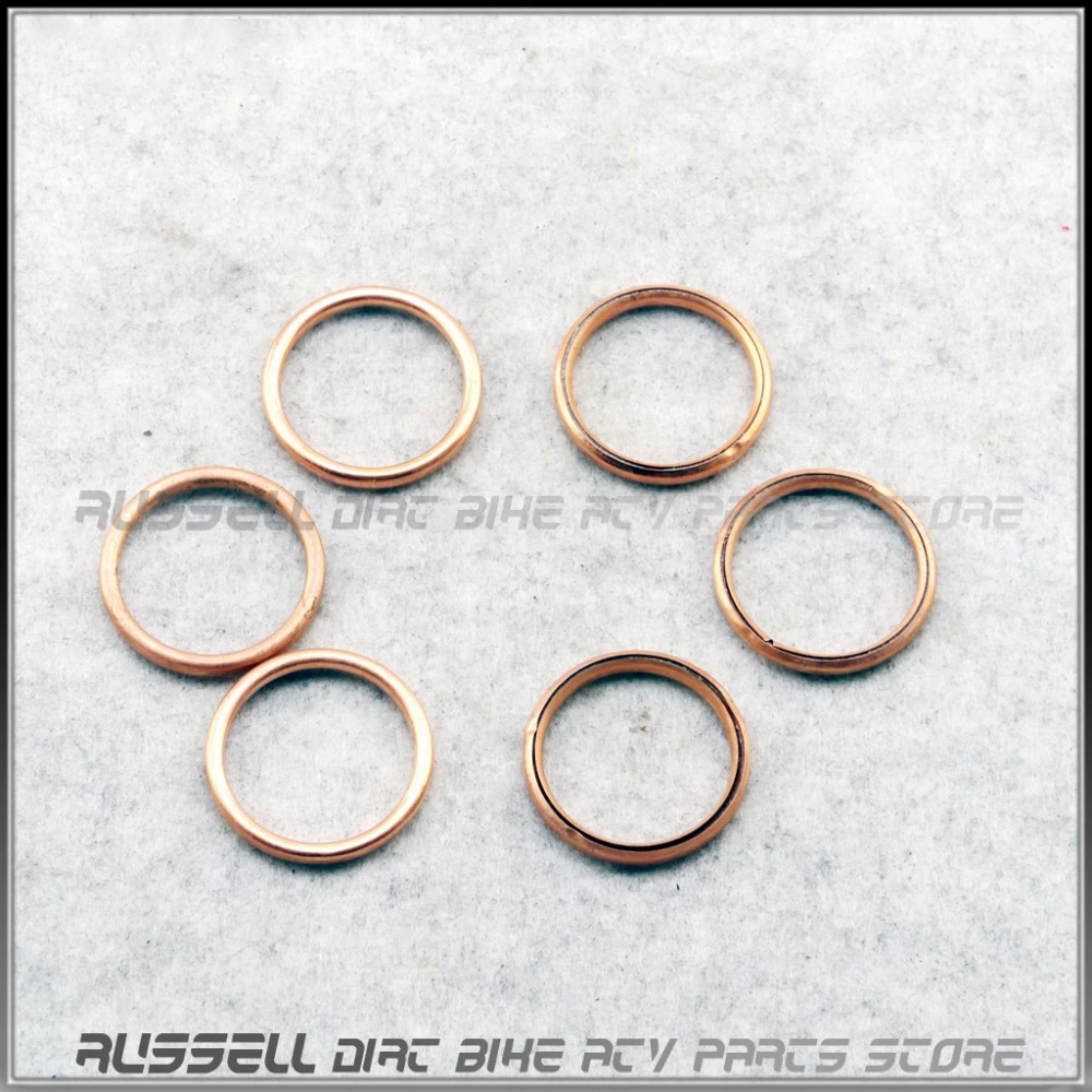 30 мм 6 шт наружная металлическая выхлопная труба прокладка для GY6 125CC мотоцикла |