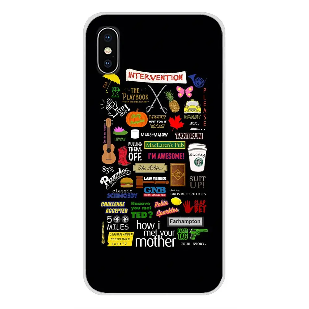 For Samsung Galaxy S2 S3 S4 S5 Mini S6 S7 Edge S8 S9 S10E Lite Plus How I Met Your Mother Himym Quotes Transparent Soft TPU Case | Мобильные