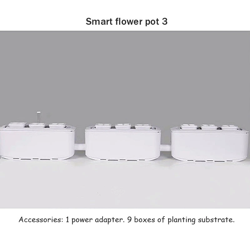 Smart flower pot 3 Автоматическое оборудование для полива без почвы для внутреннего водная культура коробка горшок для рассады балкон настольное Выращивание овощей коробка - Цвет: Smart flower pot 3