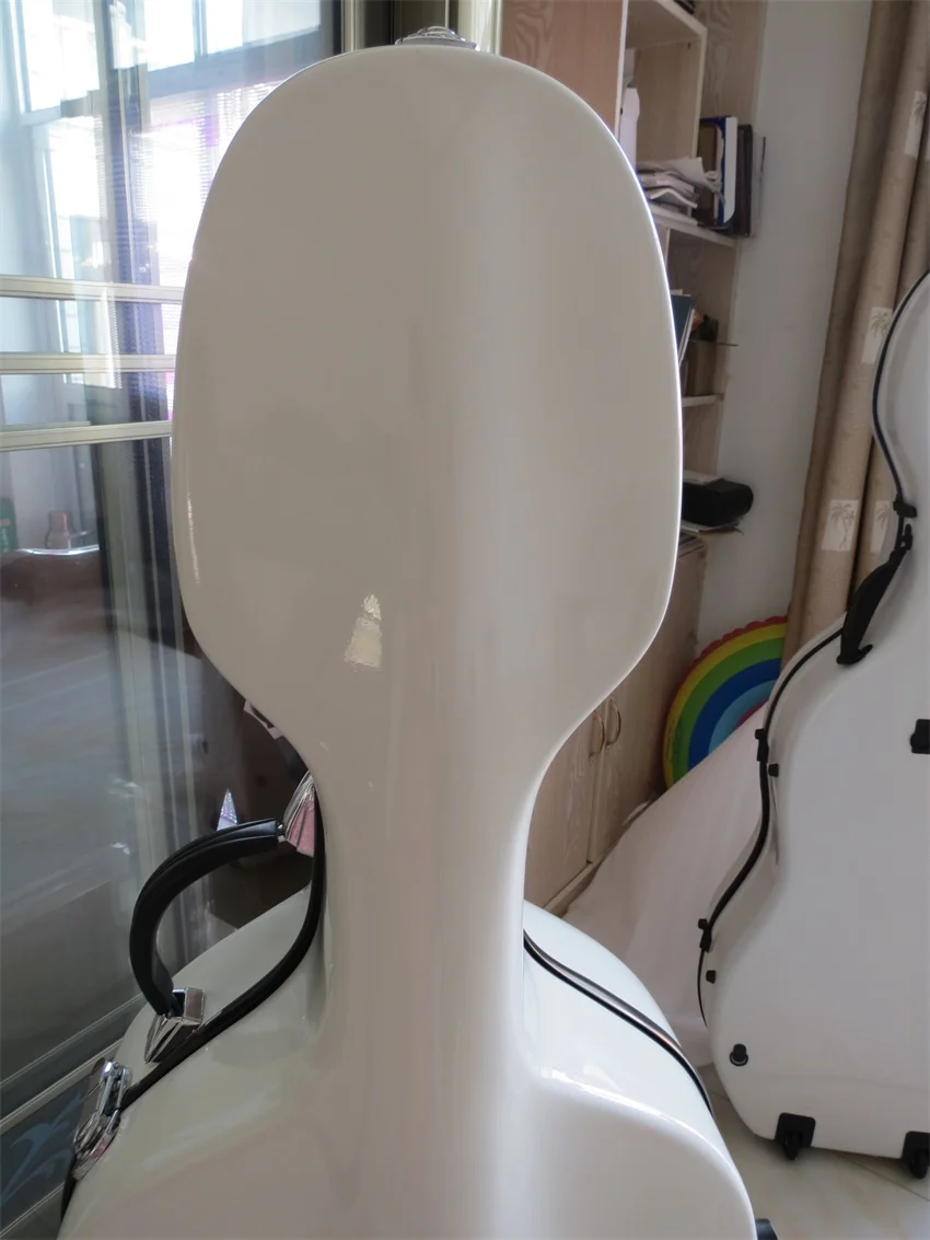 Отличный 4/4 белый Стекловолоконный Виолончель Жесткий Чехол w/wheells|Виолончель| |