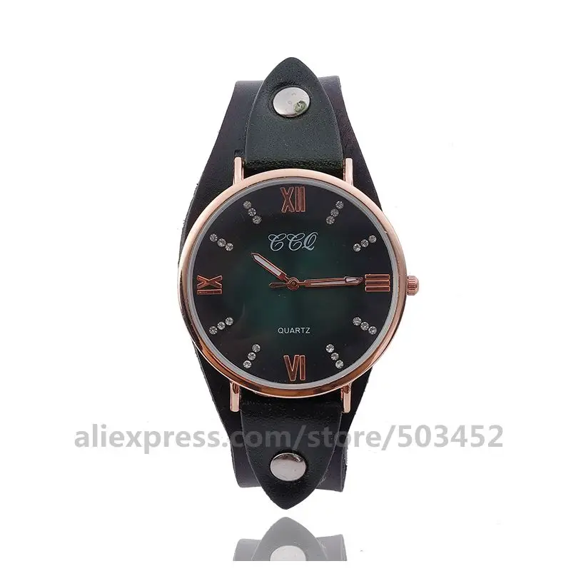 100 шт./лот CCQ 92016 Relojes Para Mujer повседневные аналоговые кварцевые часы из натуральной