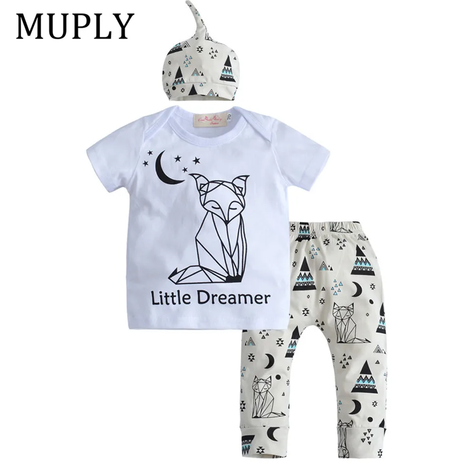 

MUPLY 3Pcs Baby Clothes Set Newborn Kids Clothing Children Clothes Toddler Boy Clothes Baby Girl Outfits Infant New Born Clothes