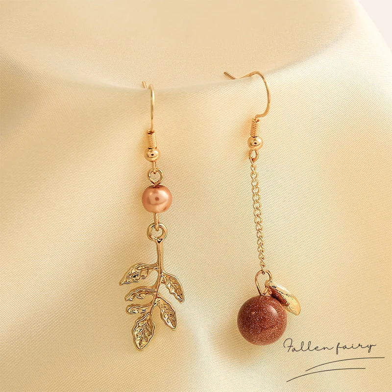 

Серьги nian, новый стиль, Корейская ветка, Ушные Кольца, высококачественные чувствительные элегантные длинные серьги для круглого лица