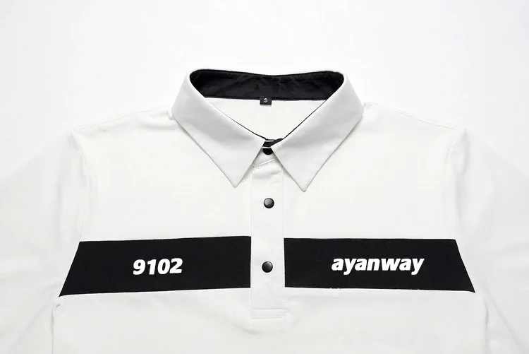 AYANWAY, индивидуальный логотип, на заказ, ваше имя, рубашка для гольфа, Мужская качественная быстросохнущая рубашка поло для гольфа, мужская рубашка для гольфа с отложным воротником, спортивные футболки