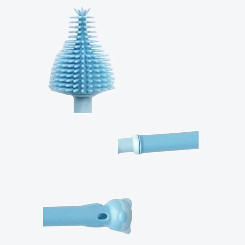 

Rotating Silicone Feeding Bottle Brush Baby Nipple Cleaning Brushes Straw Brush Combo Cleaning Kit Feeding Bottle Brushes