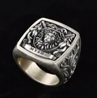 Крутое креативное мужское Ювелирное кольцо в стиле панк