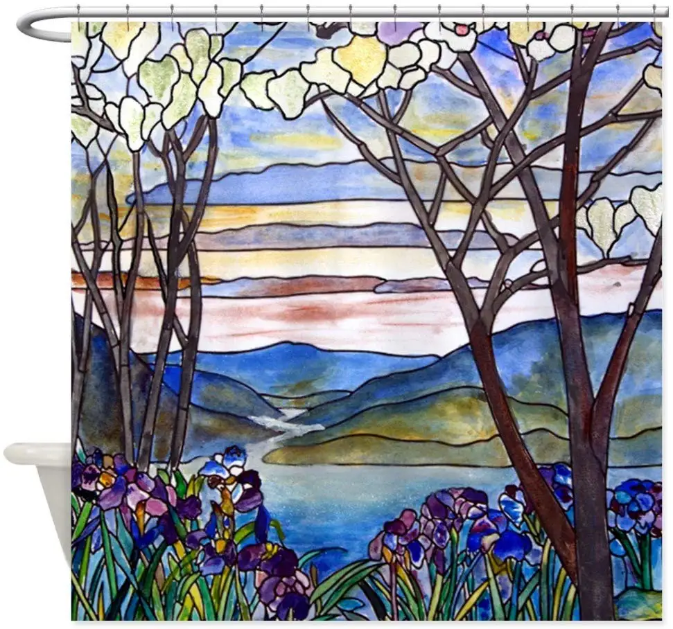 

Frank Memorial Window Decorative Fabric Shower Curtain