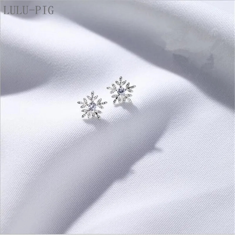 LULU-PIGHot распродажа Новые 925 серебряные серьги для ногтей женские корейские