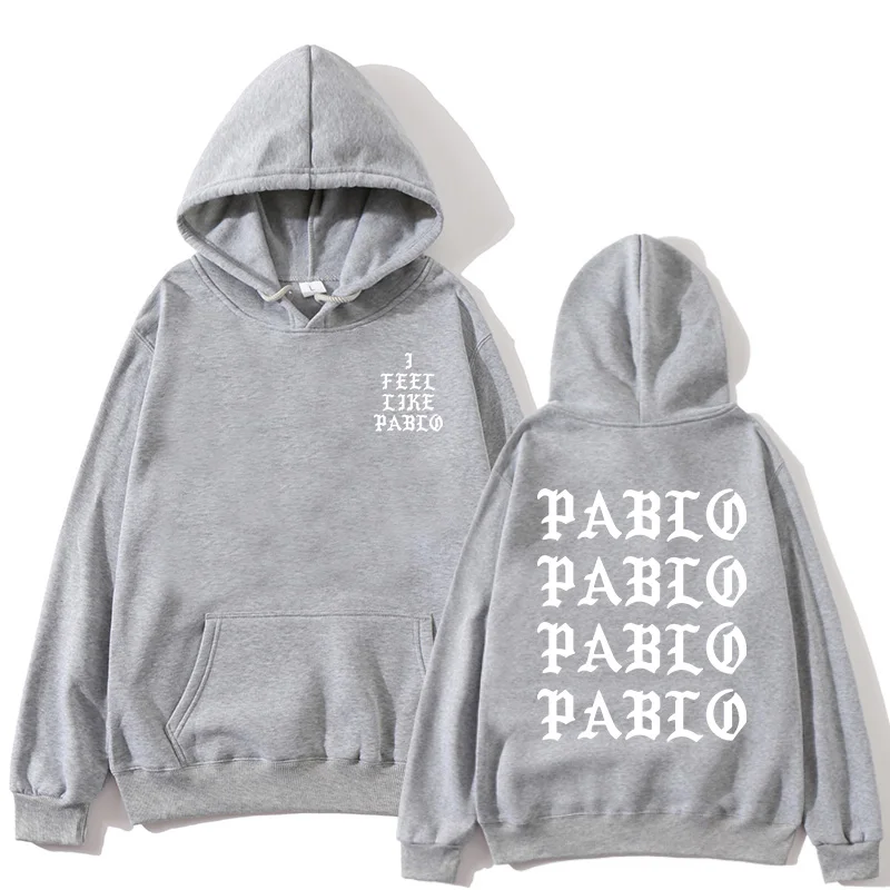 I think Paul Pablo Kanye West sweat men's hoodie sweatshirt Hip Hop Streetwear Hoody pablo ladies | Мужская одежда