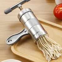 manual stainless steel noodle maker press pasta machine crank cutter fruits juicer cookware making spaghetti tools kitchen tool