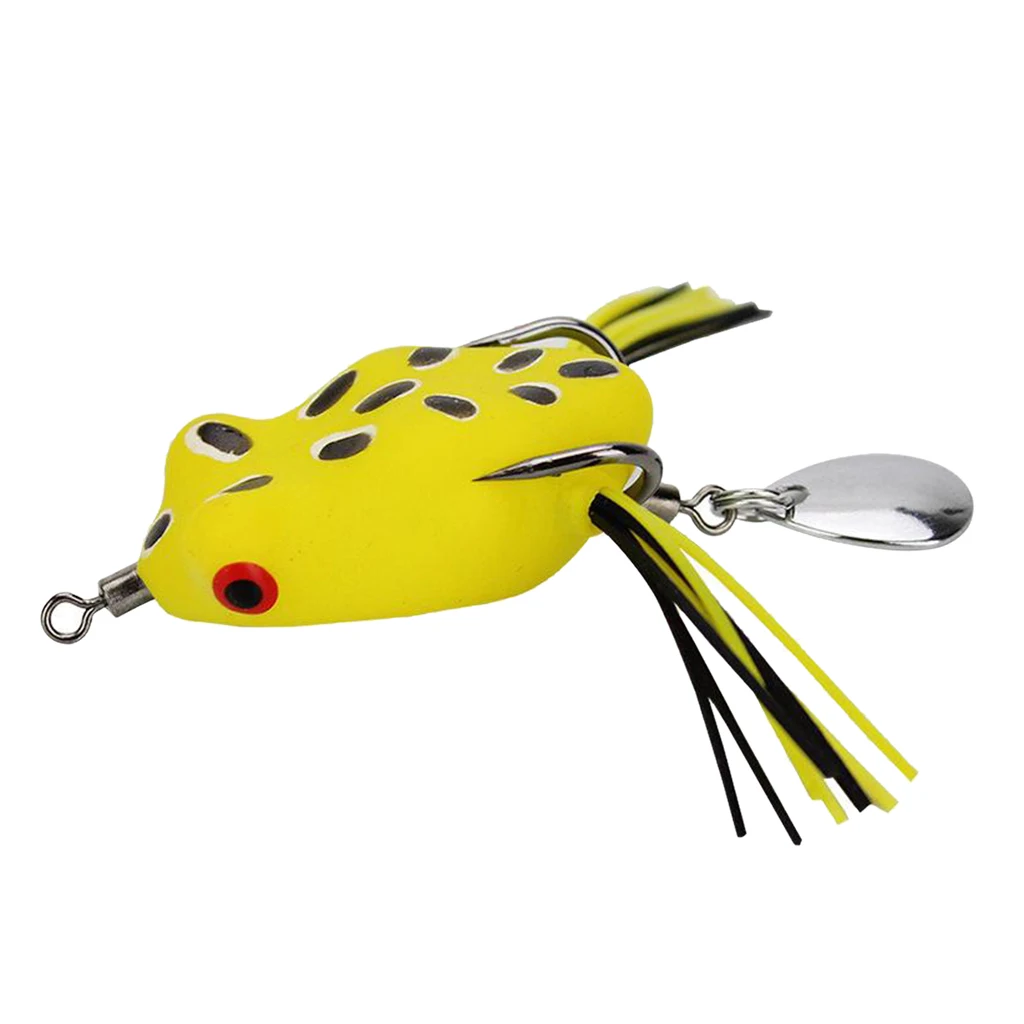 

Soft Fishing Artificial Bait Ray Frog With Treble Hook Sequins for Freshwater Saltwater Fishing