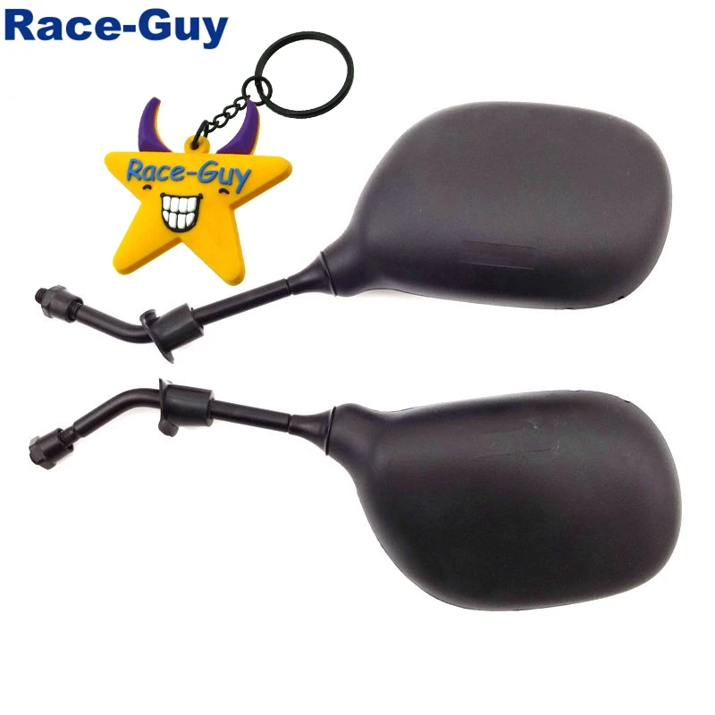 Зеркало заднего вида 8 мм левое и правое боковые зеркала для мотоцикла мопеда