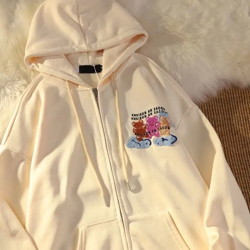 

2021 Autumn New Women's Wild New Loose Sweater Cardigan Hooded Top