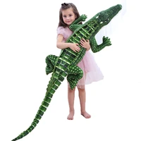 simulation large crocodile plush toy creative holding a sleeping doll bar pillow shark doll