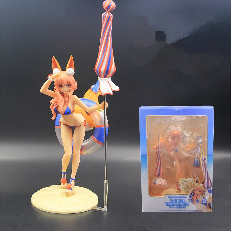 

Anime 26CM Fate/EXTRA Caster Tamamo No Mae SWIMSUIT PVC Action Figure Collectible Model Toy