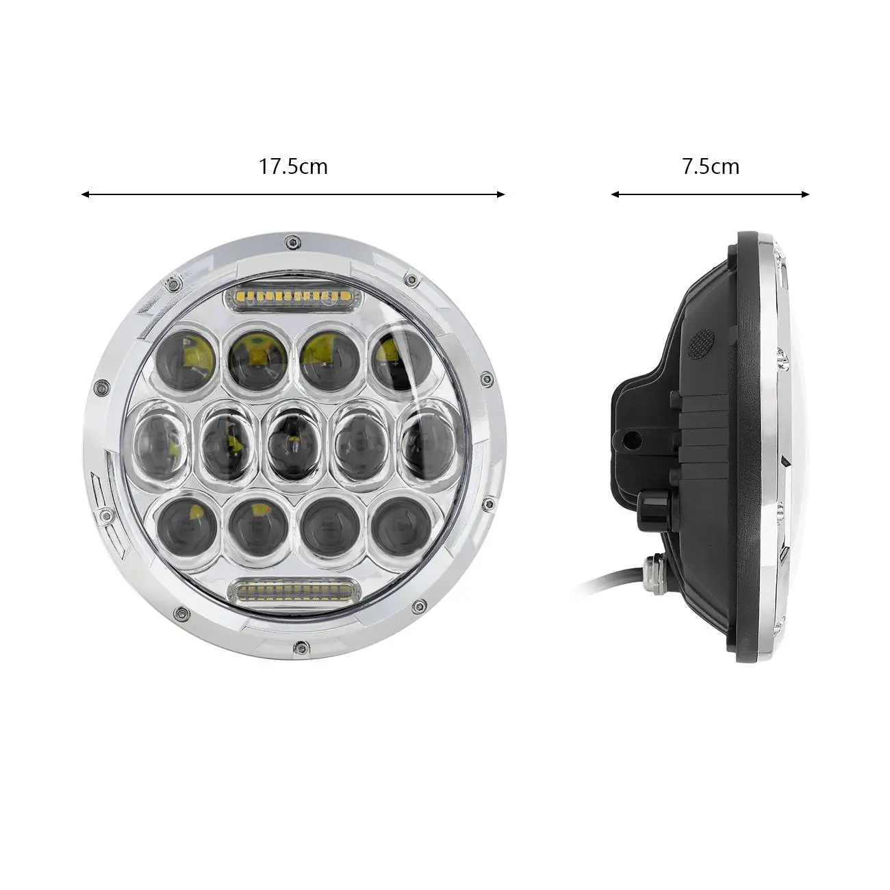 

7 Inch 6000K Round LED Headlight Hi/Low Beam Bulb DRL Headlamp For Harley Davidson FLD/Touring /softail For Jeep Wrangler