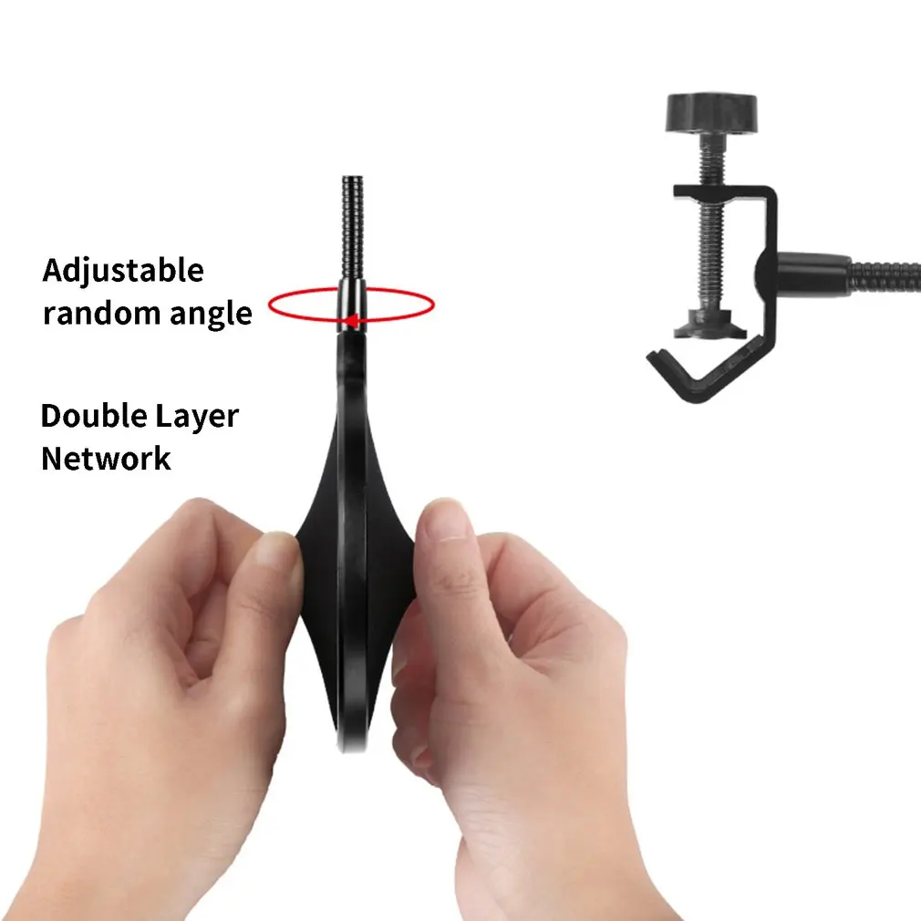 For Yeti Dedicated Microphone Pop Filter Large Double-Layer U-Type Recording With Anti-Spray Spray Network | Электроника