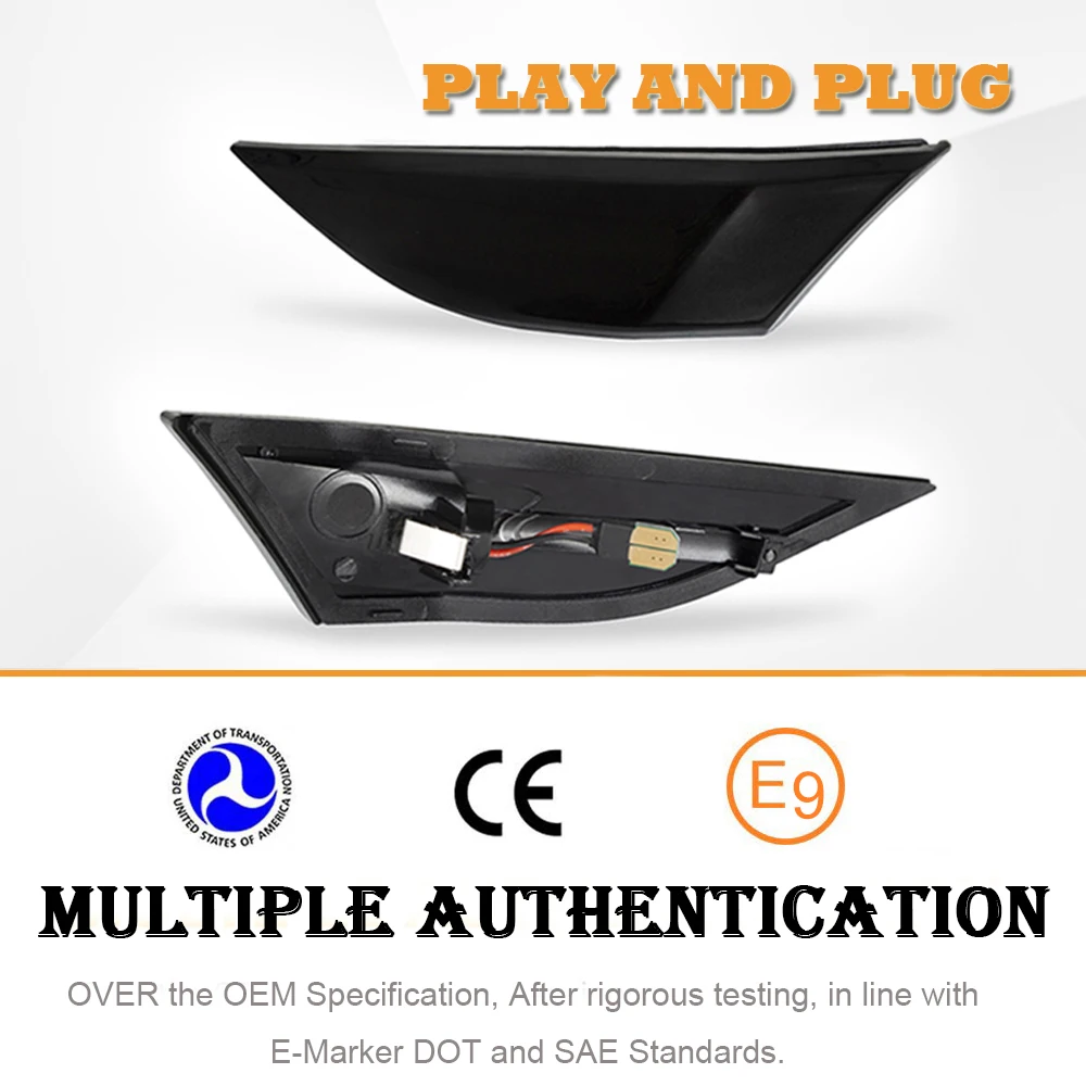 

LED Side Marker Turn Signal Light For Porsche Carrera 4/4s GTS Targa Turbo GT3 991 Boxster Cayman 718 GT4 Dynamic Indicator Lamp