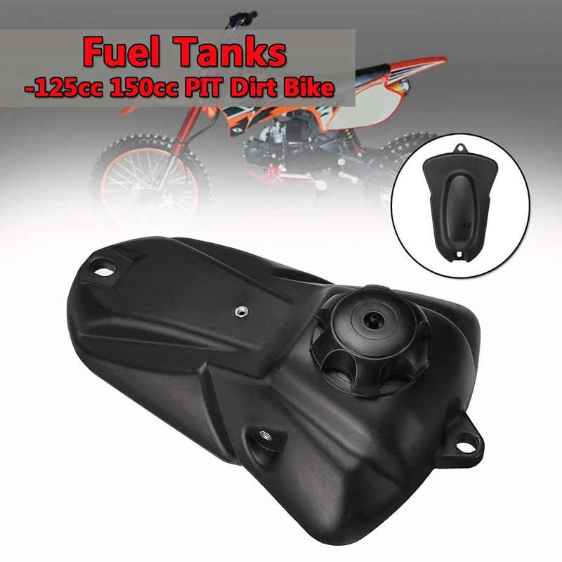 Топливный бак мотоцикла для 125Cc 150Cc Pit Pro Trail Dirt Bike черные газовые бензиновые
