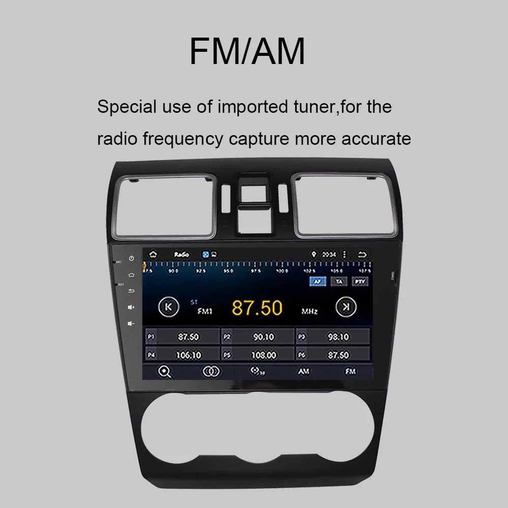 9&quot Octa Core GPS Navigation Head Unit Android 10.0 Car Radio For Subaru Forester 2015-2022 Multimedia Player Support Steering |